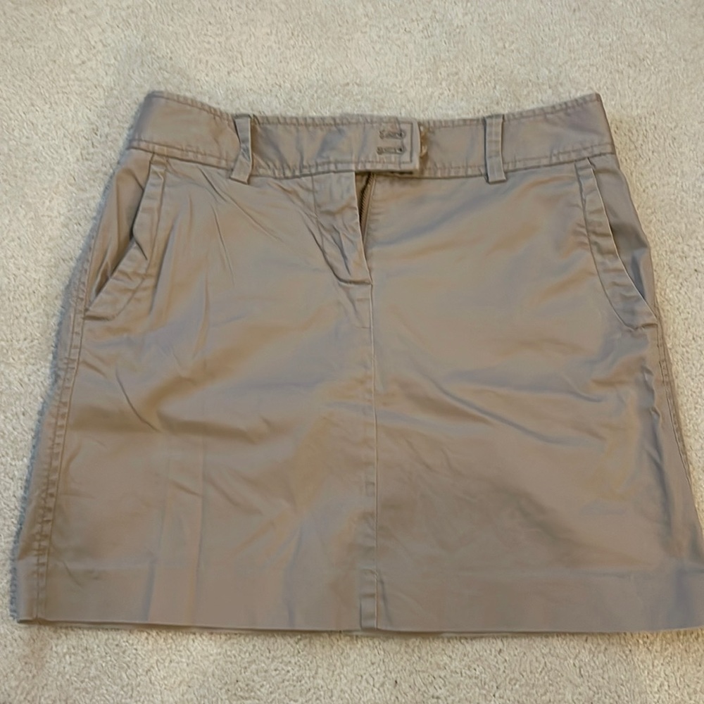 Jcrew Khaki Skirt